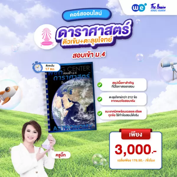หนังสือเรียน PACK ติวเข้ม พิชิตเตรียมอุดมฯ สายวิทย์-คณิต ที่ WE BY THE BRAIN